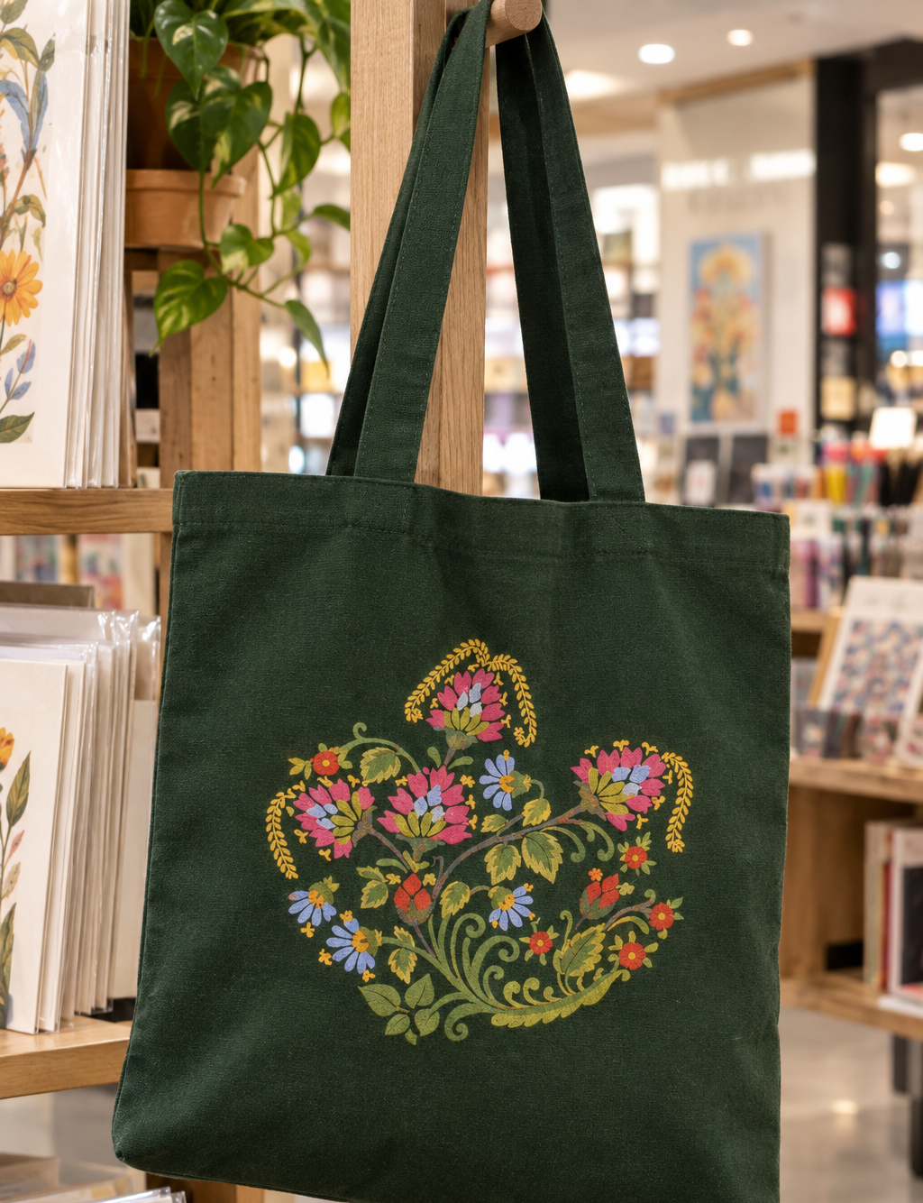Floral Totebag Zipper